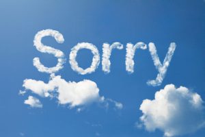 Het woord sorry betekent niet zoveel